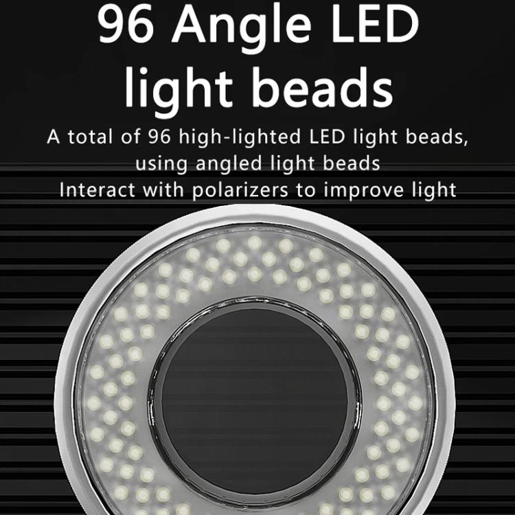 Cell Phone Repair Microscope Ring Polarized LED Light Source Lamps 96 Beads Anti-Glare Fill Lights, MY-038 96 Beads