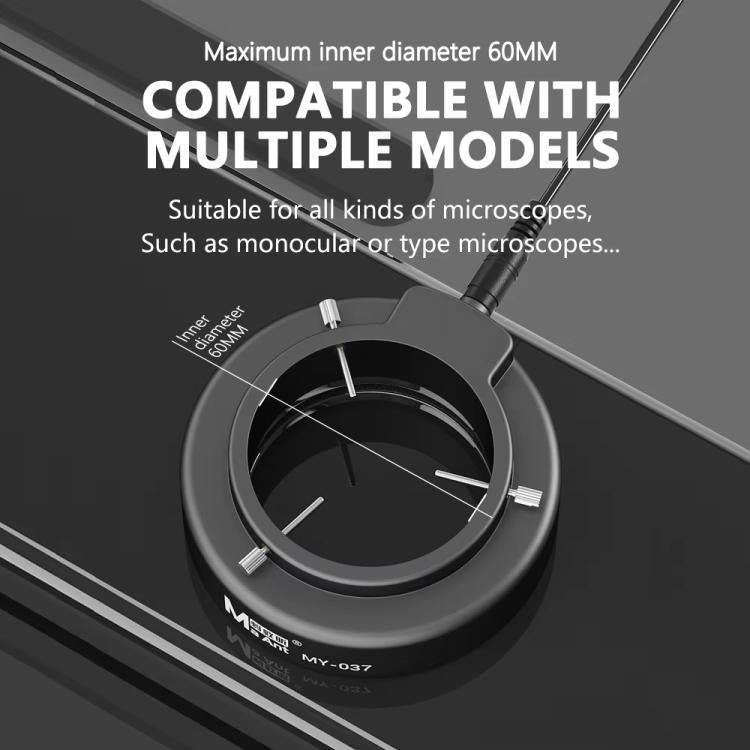 Cell Phone Repair 144 Beads Microscope Ring Light Source, MY-037 144 Beads