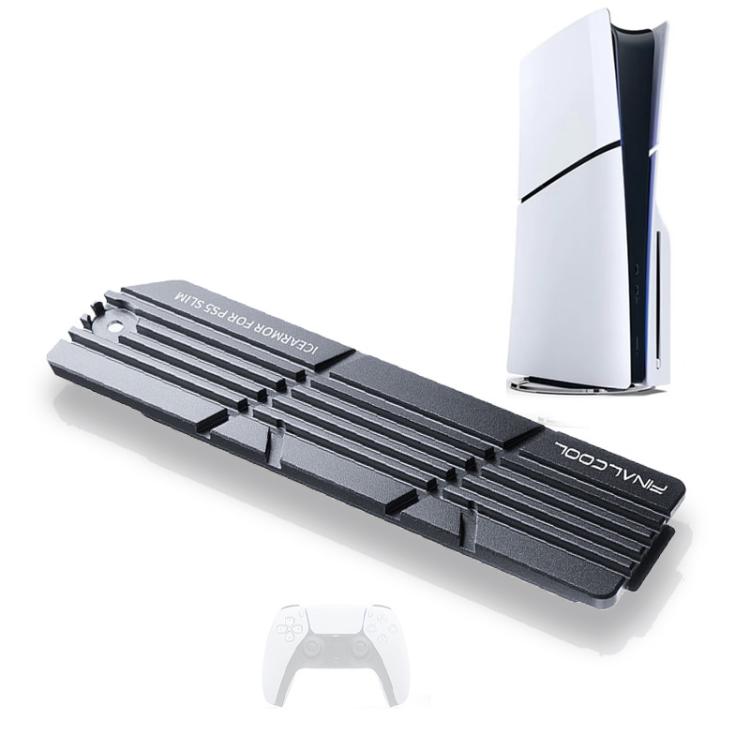 For PS5 Slim / Pro FinalCool M.2 2280 NVME SSD Radiator Integrated Aluminum Alloy Heatsink, M.2 2280 NVME SSD Radiator