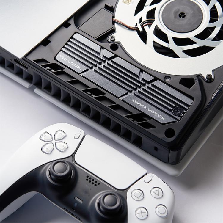 For PS5 Slim / Pro FinalCool M.2 2280 NVME SSD Radiator Integrated Aluminum Alloy Heatsink, M.2 2280 NVME SSD Radiator