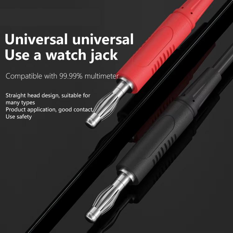 Multimeter Pens Pointed Silicone Cord Frostproof Detachable Stainless Steel Test Pen Accessories, P23A