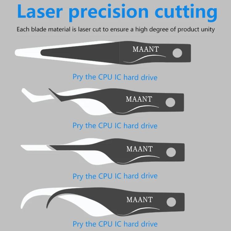 4 In 1 Blade Pry IC / CPU Hard Disk Blade Cell Phone Motherboard Repair Scraping Gum Degumming Tools, MY-102