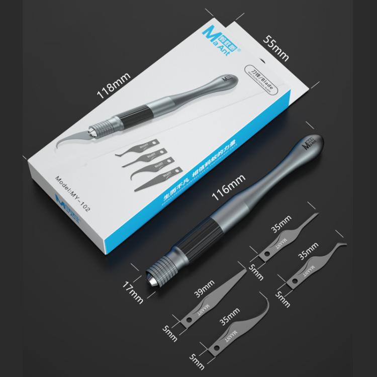 4 In 1 Blade Pry IC / CPU Hard Disk Blade Cell Phone Motherboard Repair Scraping Gum Degumming Tools, MY-102