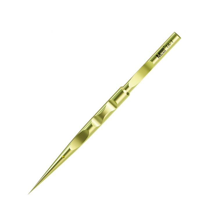 MaAnt Titanium Tweezers Antistatic Small Clip Bird Nest Hair Picking Pink Prick Clip Repair Tool, Straight, Curve