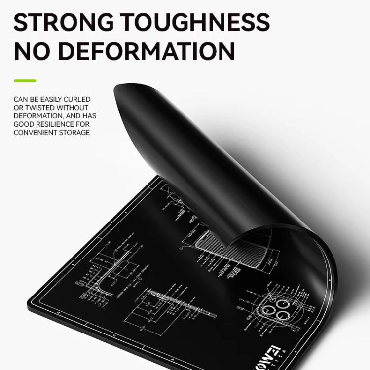 Cell Phone Computer Repair Workbench Heat Insulation Mat High Temperature Resistant Odorless Silicone Mat, M3 (Black)