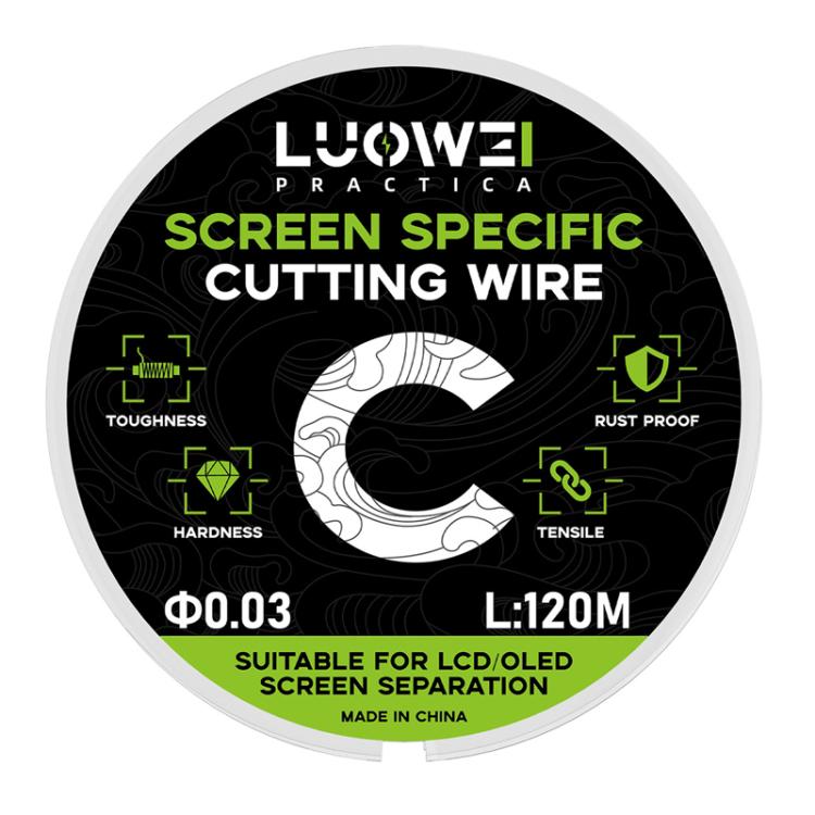 LUOWEI 120M Cell Phone LCD Screen Separation Line High Hardness Cutting Diamond Wire