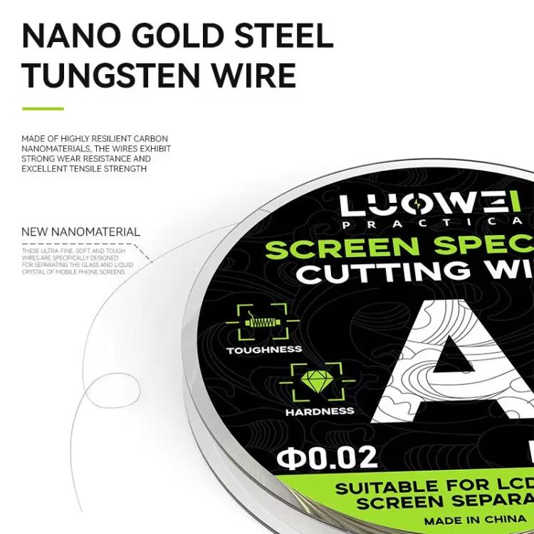 LUOWEI 120M Cell Phone LCD Screen Separation Line High Hardness Cutting Diamond Wire