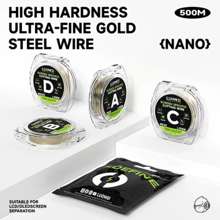 LUOWEI 500M Steel Wire Cell Phone Screen Separation Wire Cutting Wire