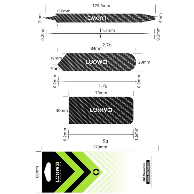 Carbon Fiber Plastic Pry Stick Anti-static Multi-purpose Disassembly Bar, 3pcs /Set Pry Stick