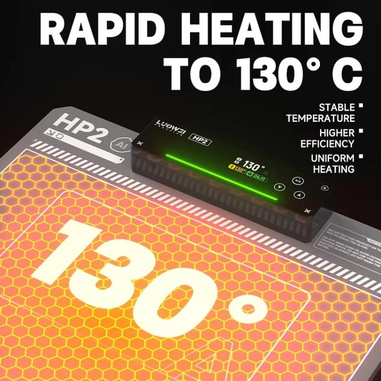 LUOWEI HP2 Screen Heating Table Constant Temperature Screen Removal Treasure Phone Tablet Screen Changing Removal Heating Separation, EU Plug, US Plug