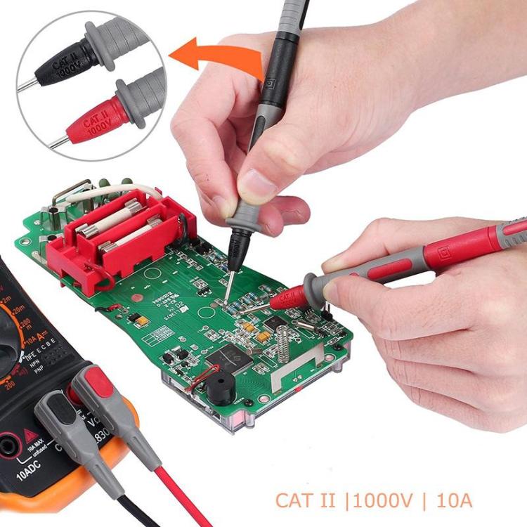 4mm Banana Jack Multimeter Universal Test Pen Alligator Clip Probe Set