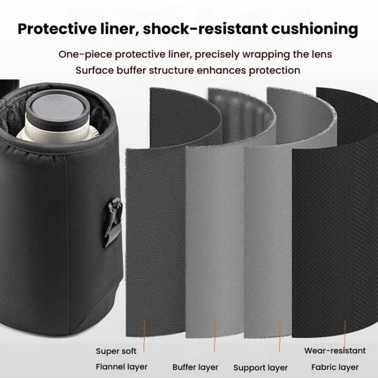 PGYTECH SLR Camera Telephoto Lens Waterproof Storage Bag, M, L