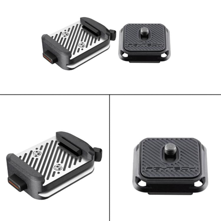 PGYTECH Camera Arca Quick Release Mount V2 Interface Tripod Accessory, Set, Base Only, Quick Release Plate