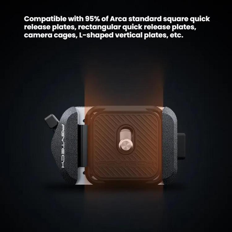 PGYTECH Camera Arca Quick Release Mount V2 Interface Tripod Accessory, Set, Base Only, Quick Release Plate
