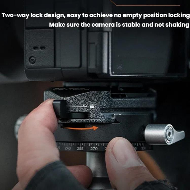 PGYTECH Camera Arca Quick Release Mount V2 Interface Tripod Accessory, Set, Base Only, Quick Release Plate