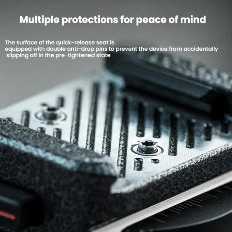 PGYTECH Camera Arca Quick Release Mount V2 Interface Tripod Accessory, Set, Base Only, Quick Release Plate