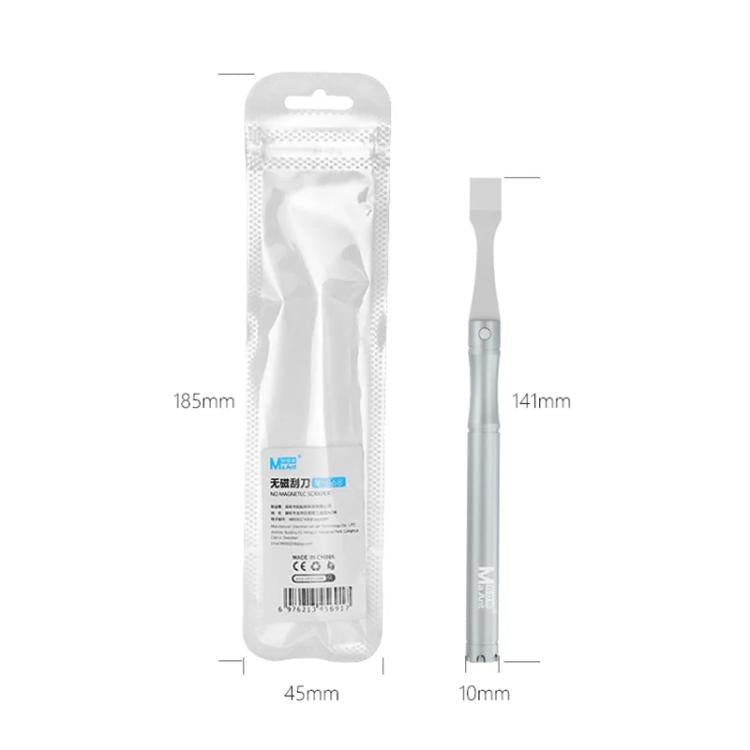Cell Phone Repair Non-Magnetic Stainless Steel Scraper Removal Tablet Paste Stirring BGA Pry Bar Degumming Tool, M-068