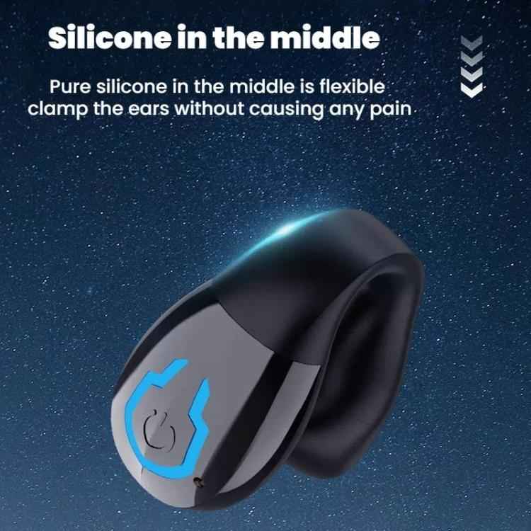 Bluetooth Earpiece Single Ear Clip-On Non-Intrusive Design Sports Headphones for Running
