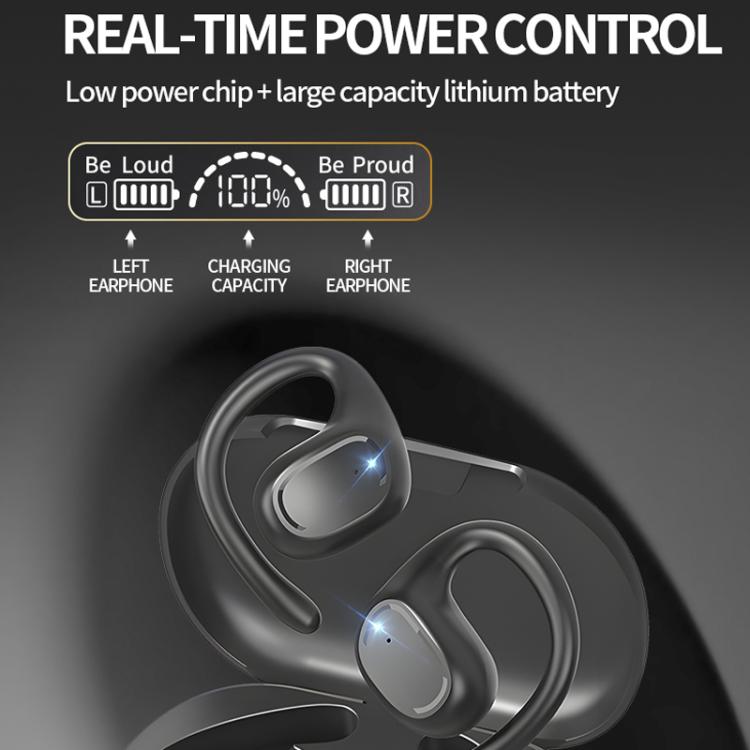 M200 Open-Ear Wireless Bluetooth Headphones Ear-Hook Earphone Waterproof Earpieces