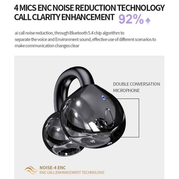 M300 Mini Invisible Clip-On Wireless Bluetooth Earbuds with Active Noise Reduction