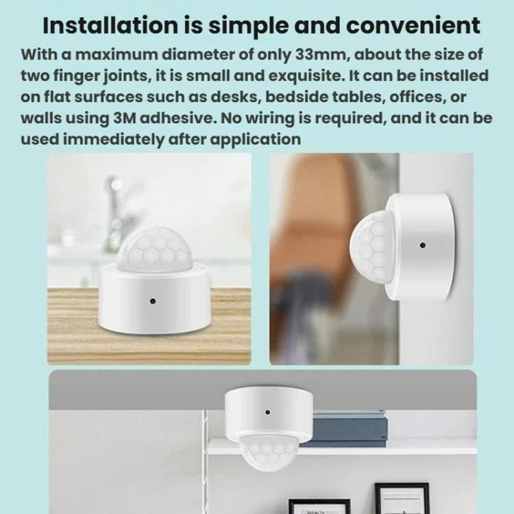 Zigbee Smart Home Motion Sensor, Supports for Home Assistant, Light Sensor+IR, IR