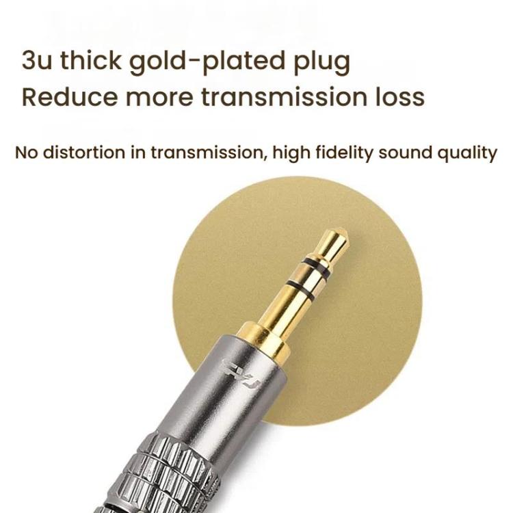 CVJ TS800 Eight Strands Copper Silver Plated Interchangeable Audio Plugs Headphone Upgrade Cable