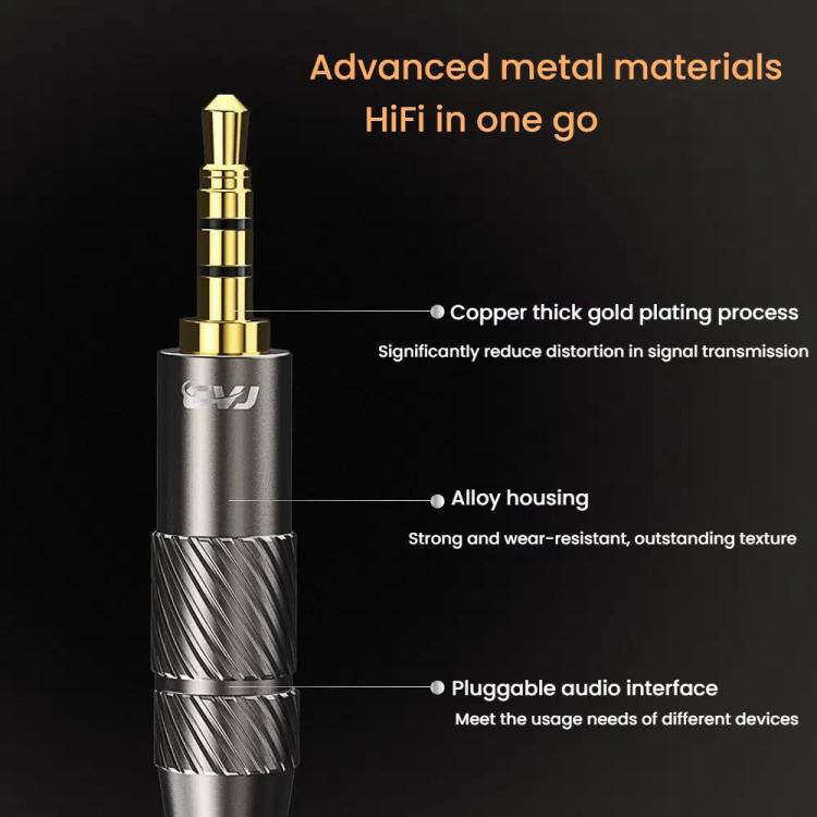 CVJ VS400 Interchangeable Audio Plug Oxygen-Free Copper Headphone Upgrade Cable