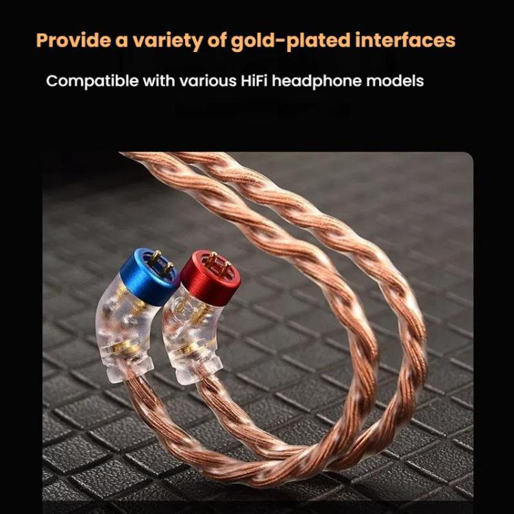 CVJ VS400 Interchangeable Audio Plug Oxygen-Free Copper Headphone Upgrade Cable