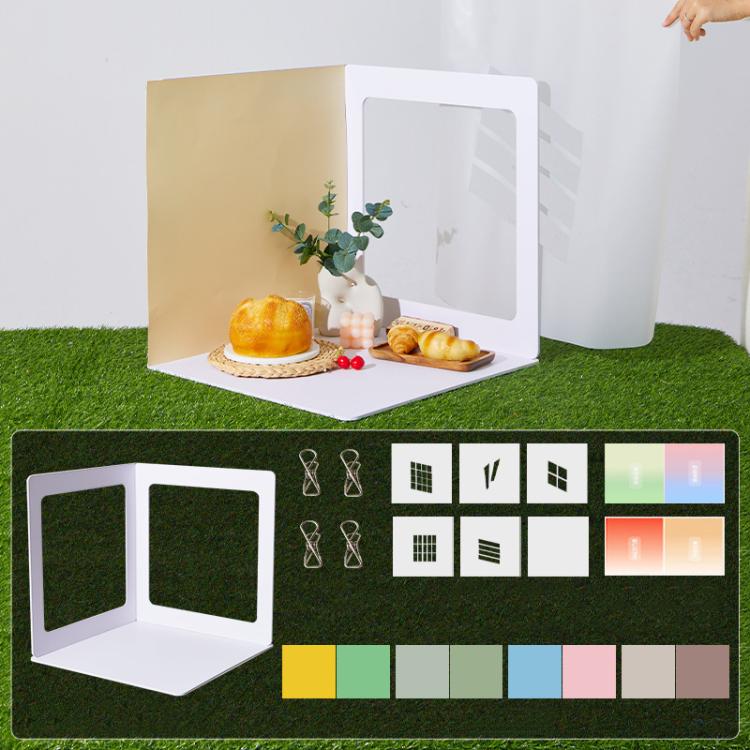 19pcs /Set 3D Shooting Background Board Live Broadcast Product Photography Props, 35cm, 47cm, 60cm
