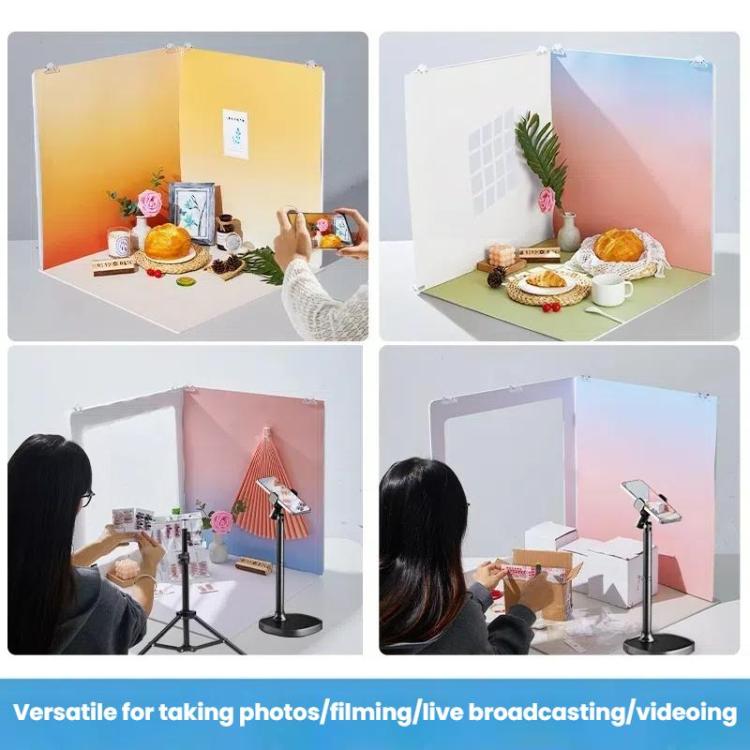 19pcs /Set 3D Shooting Background Board Live Broadcast Product Photography Props, 35cm, 47cm, 60cm