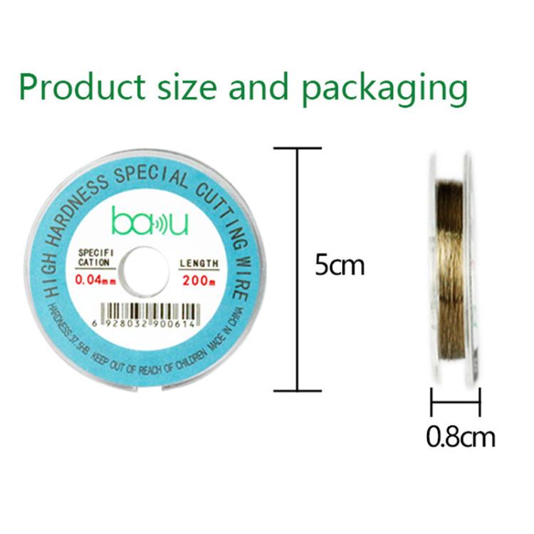 200m/329ft Carbon Steel Screen Separator Cutting Wire for Smartphone & Tablet LCD Screen Repair