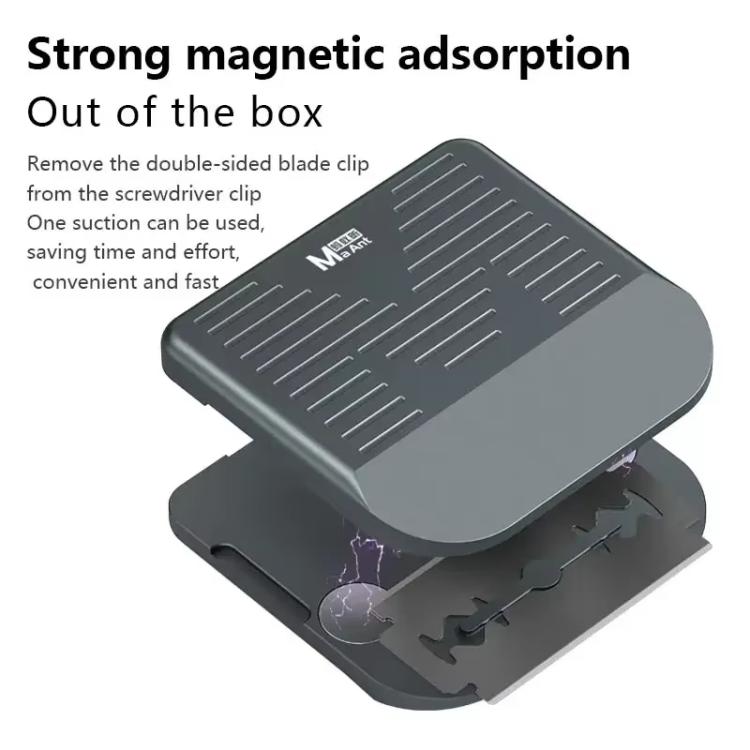 MaAnt MY-116 Magnetic Double-sided Blade Fixed Fixture Cell Phone Repair Removal Screen Shoveling Degumming Knife, MY-116