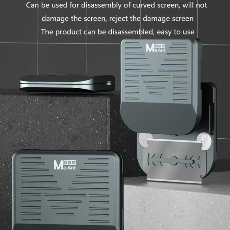 MaAnt MY-116 Magnetic Double-sided Blade Fixed Fixture Cell Phone Repair Removal Screen Shoveling Degumming Knife, MY-116