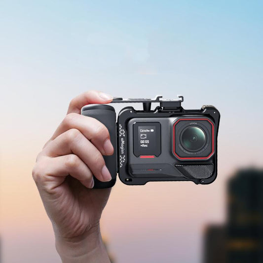 aMagisn Xplorer Grip Kit Street Vlogging Handle for DJI, Insta360, GoPro and Other Action Cameras, For Insta360, DJI Action, and GoPro