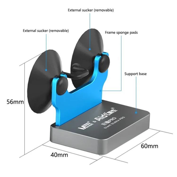 Cell Phone Repair Screen Supporter Suction Cup Light Fixed Back Cover, MaAnt Giant Stable PRO