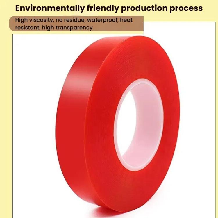 5rolls 0.2mm Thick Acrylic Polyester PET Double Sided Adhesive Tape, 10m/roll, 3mm, 4mm, 5mm, 6mm, 8mm, 10mm, 15mm, 20mm