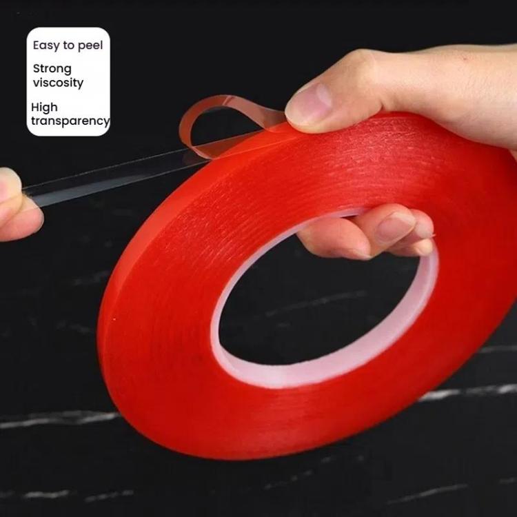 5rolls 0.2mm Thick Acrylic Polyester PET Double Sided Adhesive Tape, 10m/roll, 3mm, 4mm, 5mm, 6mm, 8mm, 10mm, 15mm, 20mm
