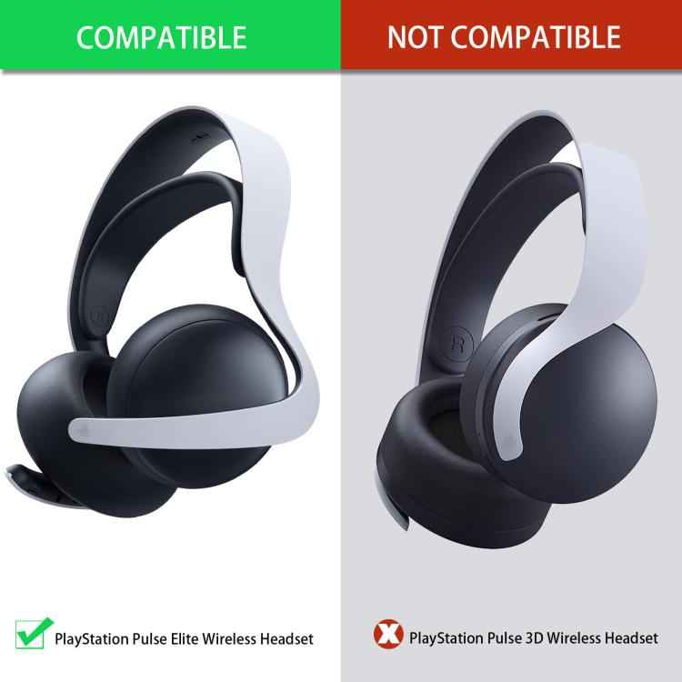 For Sony PlayStation Pulse Elite Headset 1pair Silicone Ear Cushion Covers Sweatproof Replacement Ear Pads