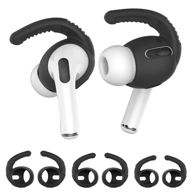 For AirPods Pro AhaStyle PT100 3pairs S+M+L Silicone Anti-Loss Anti-Slip Ear Hook Earplug Cap
