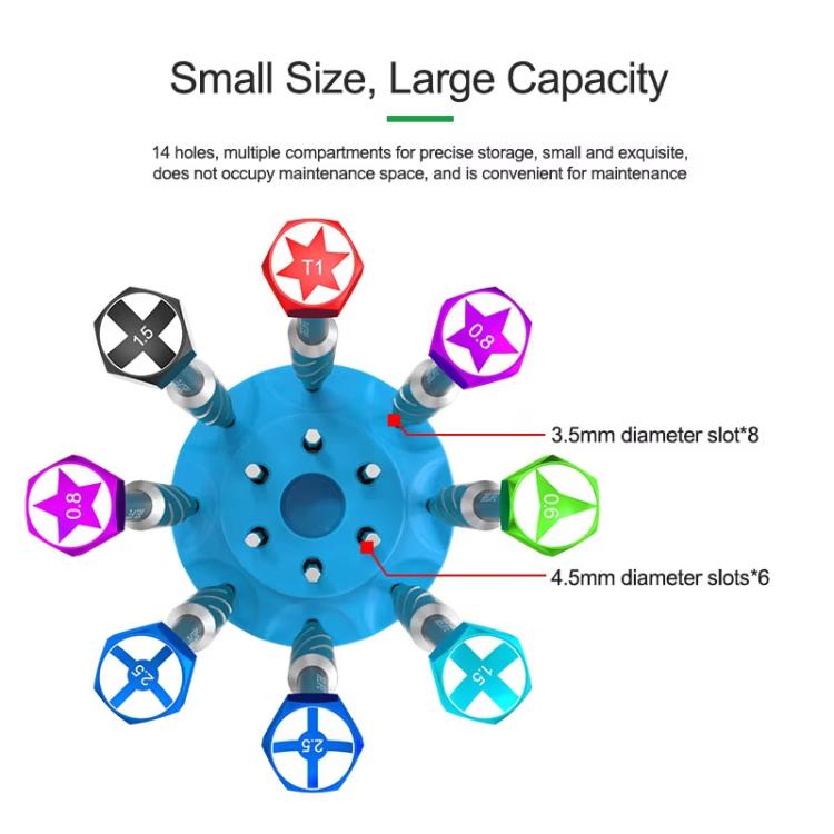 Screwdriver Rotating Storage Box Mobile Phone Repair Screwdriver Bit Storage Box