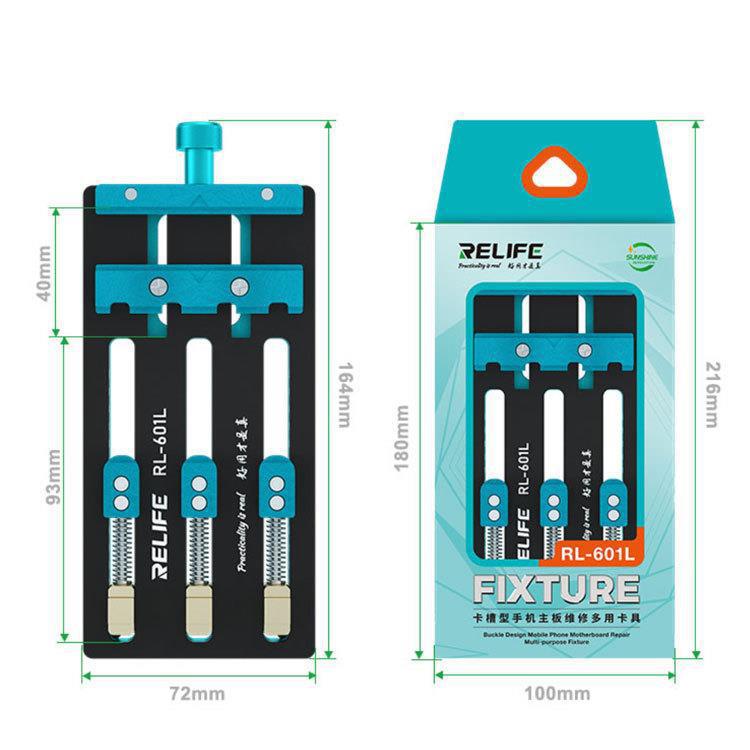 Mobile Phone Repair Mainboard Multi-Use Card Holder Chip Dual-Axis Fixed Card Slot, RL-601L