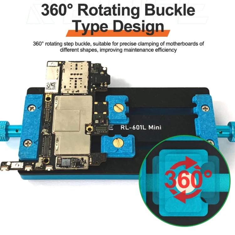 Rotary Mobile Phone Motherboard Repair Multi-Use Card Holder High Temperature Resistant Fixed Card Slot, RL-601L Mini