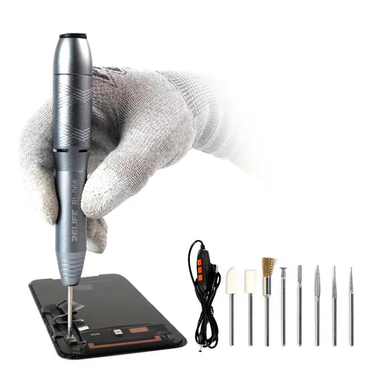 Speed-adjustable Handheld Grinding Pen Rust Removal Polishing Motherboard Repair Electric Grinder, RL-068