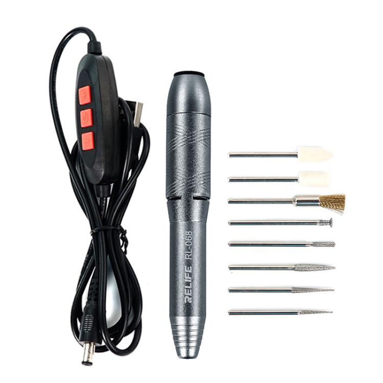 Speed-adjustable Handheld Grinding Pen Rust Removal Polishing Motherboard Repair Electric Grinder, RL-068