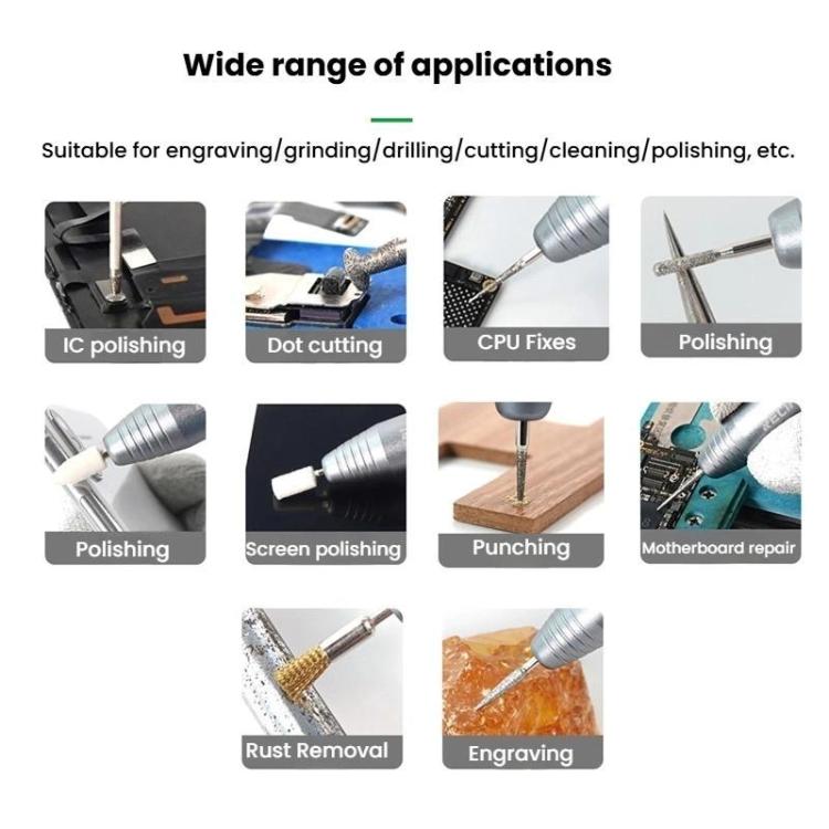 Speed-adjustable Handheld Grinding Pen Rust Removal Polishing Motherboard Repair Electric Grinder, RL-068