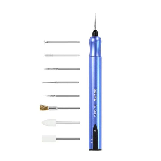 Smart Rechargeable Grinding Pen Portable Grinding Head Rust Removal Polishing Motherboard Repair Electric Grinder, RL-068C