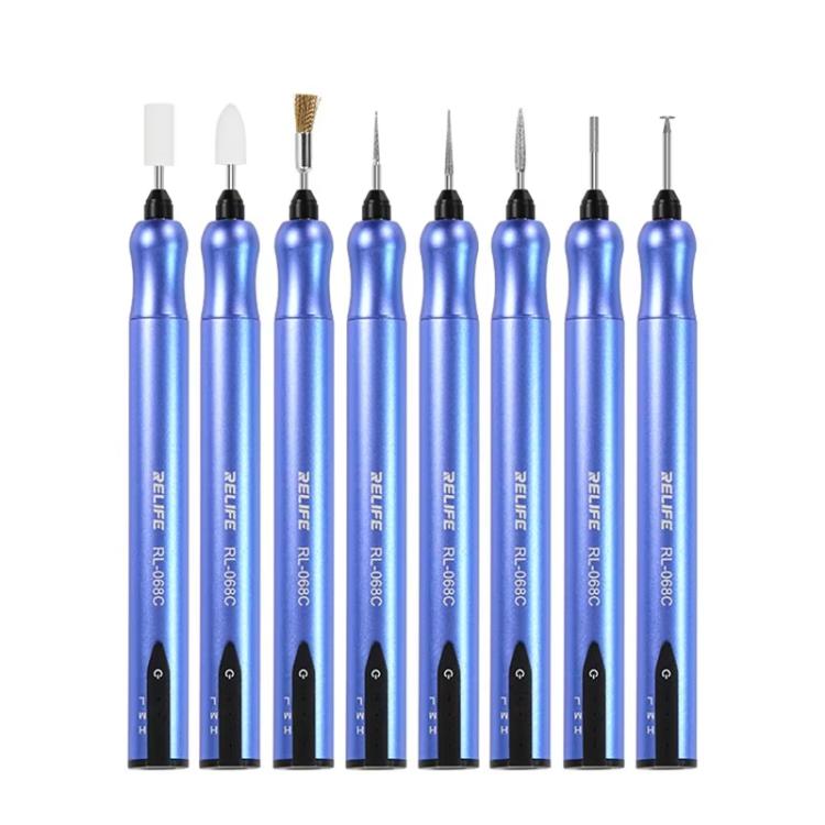 Smart Rechargeable Grinding Pen Portable Grinding Head Rust Removal Polishing Motherboard Repair Electric Grinder, RL-068C