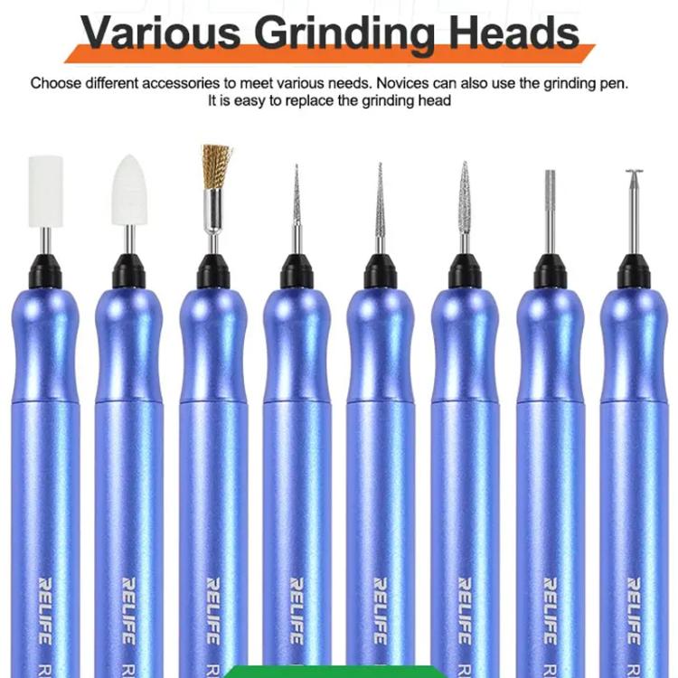 Smart Rechargeable Grinding Pen Portable Grinding Head Rust Removal Polishing Motherboard Repair Electric Grinder, RL-068C