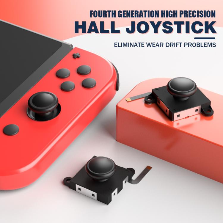 Hall Effect Joystick for Nintendo Switch/OLED/Lite Joy-Con Electromagnetic Analog Stick with No Drift, Black, Set 1, Set 2, White