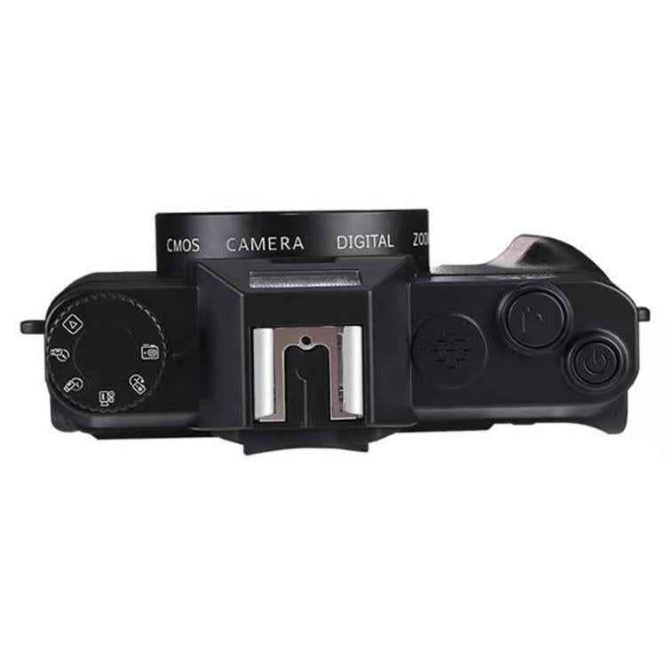R10 4K HD 75MP Retro Mirrorless Camera 16x Zoom WiFi Digital Camera With 3-Inch Flip Screen, R10 64G Card & Lens Version